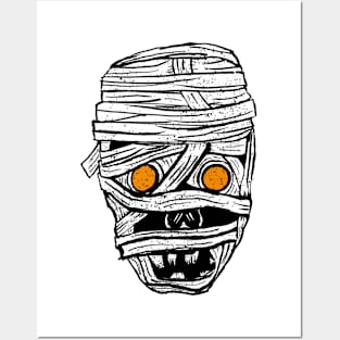Mummy Head Posters and Art